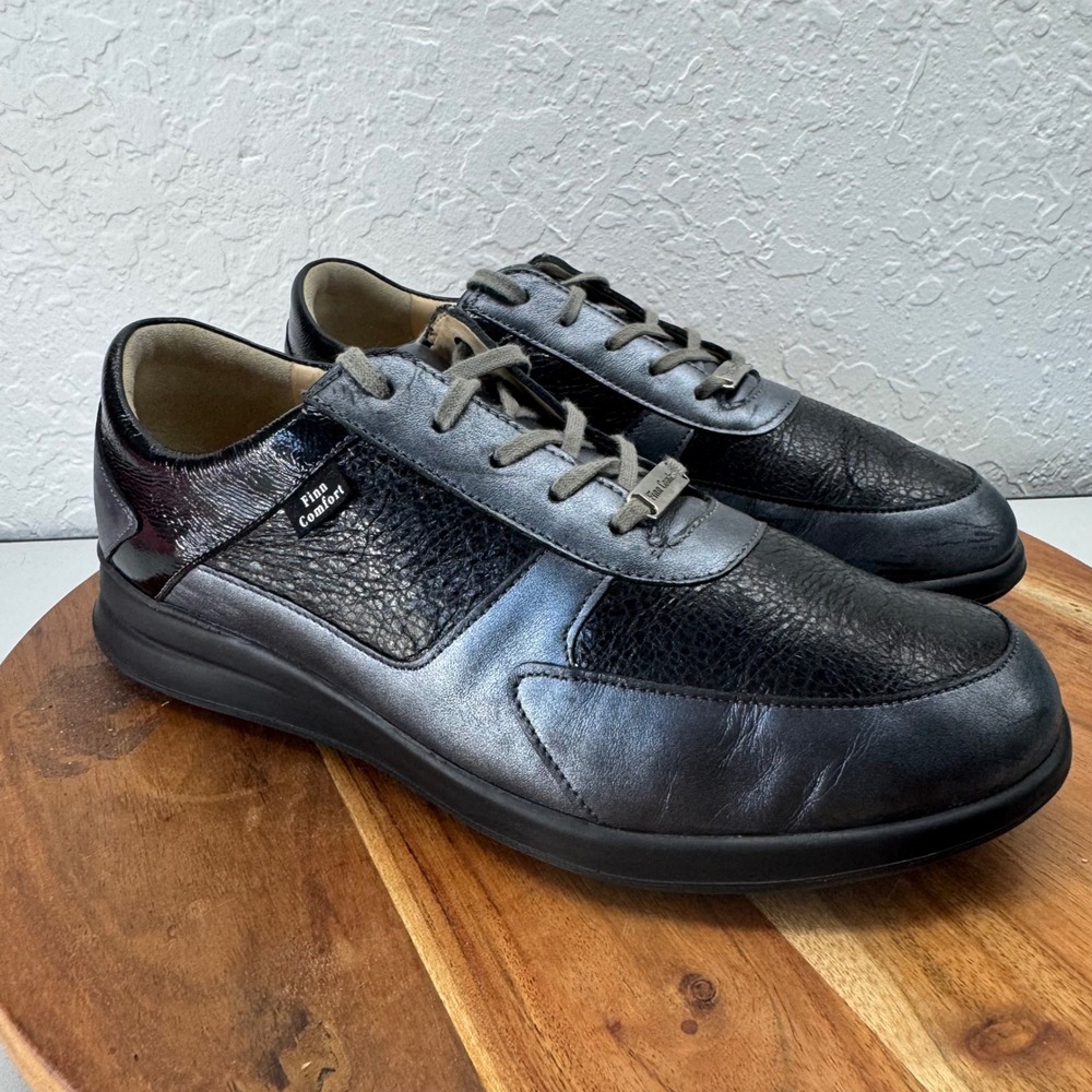 Finn Comfort Finn Mellow Metallic Leather Sneakers Womens 6.5 EU 37 Comfort Shoe